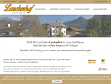 Tablet Screenshot of larcherhof.it
